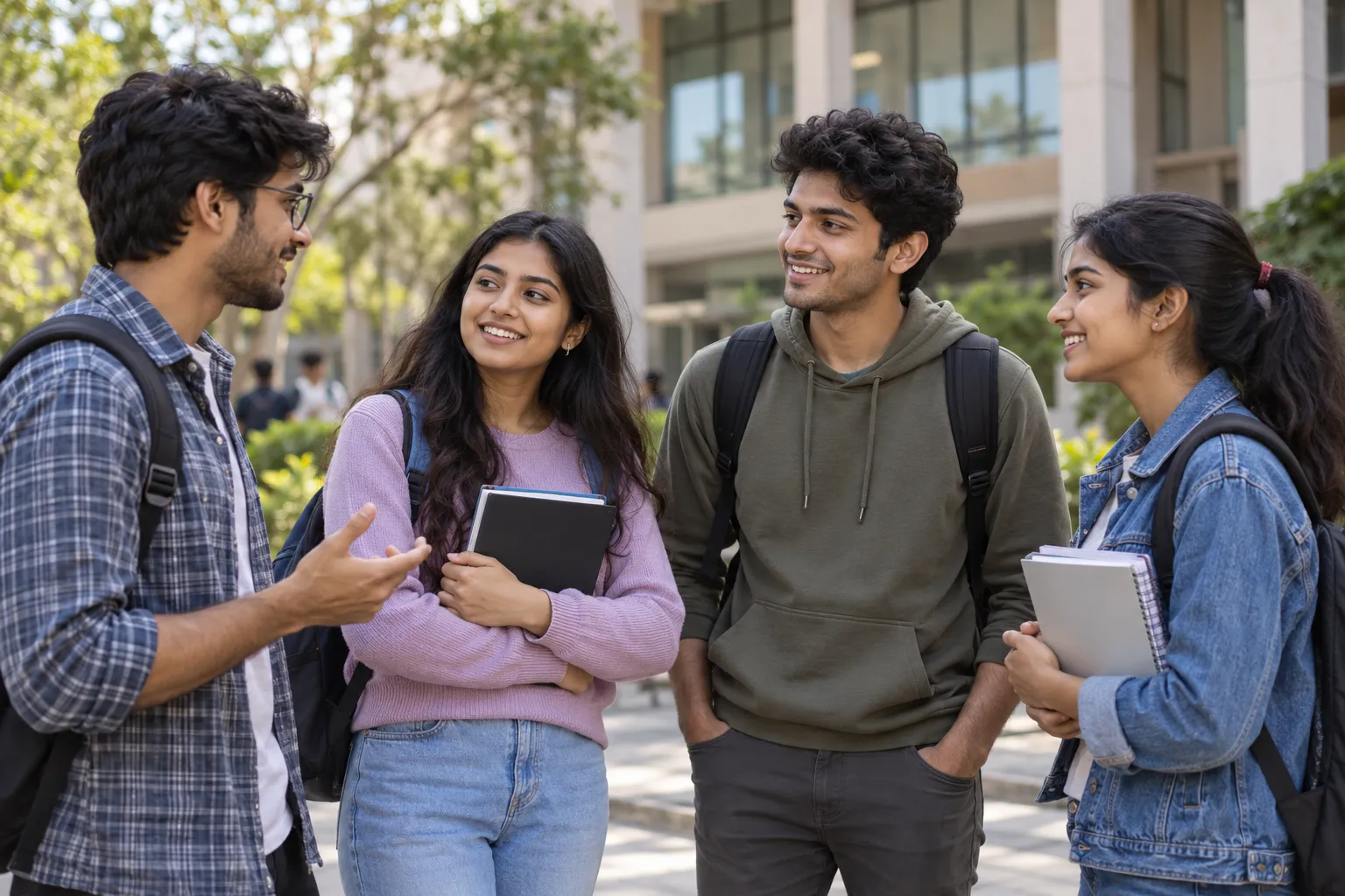 Healthcare career aspirants in an academic setting